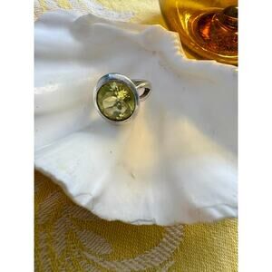 .925 Lemon Topaz Ring Size 5.5